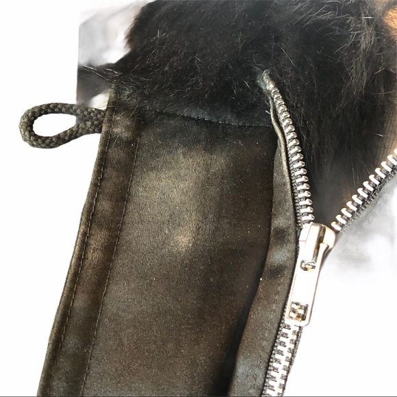 Last Chance Trilogy Black Fur Lined/Trim Hooded Parka Jacket - Picture 16 of 16